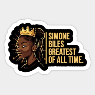 Simone Biles, The Greatest of All Time Sticker